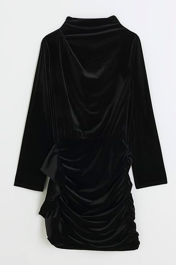 Black velvet sales dress river island