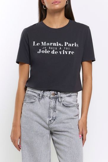 Buy River Island Le Marais T Shirt from Next Netherlands