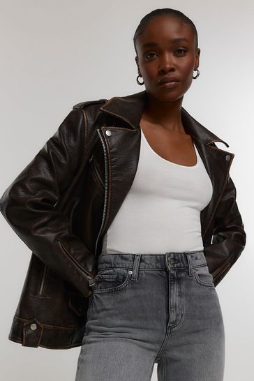 River island wide sales leg cropped jeans