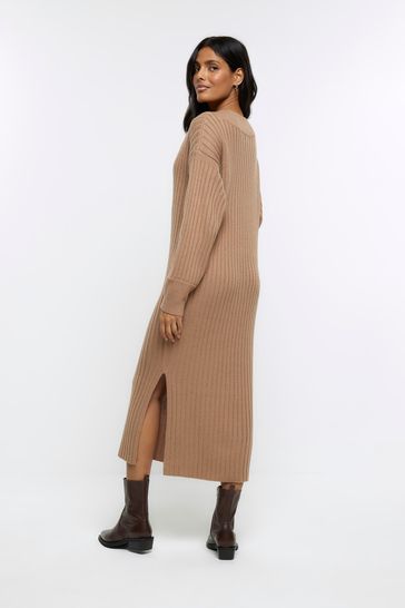 Buy River Island Rib Maxi Jumper Dress bei Next Deutschland