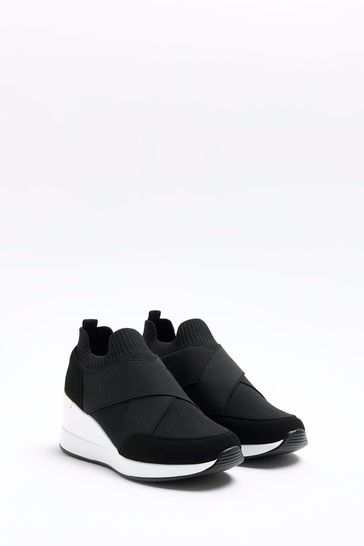 River island elastic runner new arrivals trainers