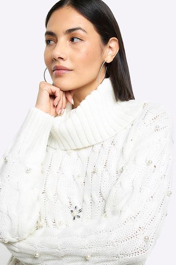 River island deals cream jumper