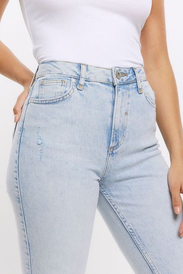High waisted non cheap stretch jeans