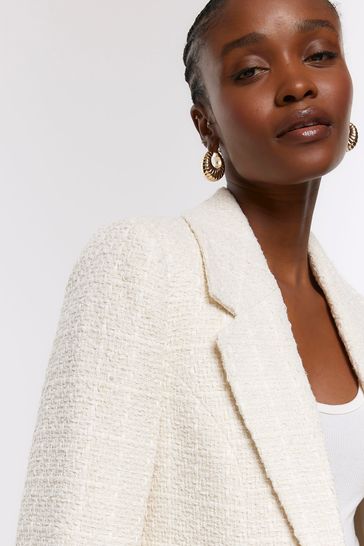Boucle blazer sales river island