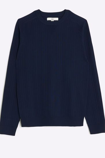 River island navy jumper outlet