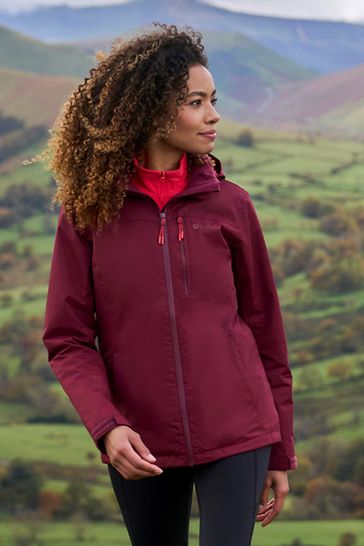 Mountain Warehouse Red Womens Rainforest II Extreme Waterproof Jacket