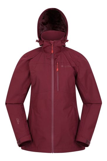 Mountain Warehouse Red Womens Rainforest II Extreme Waterproof Jacket