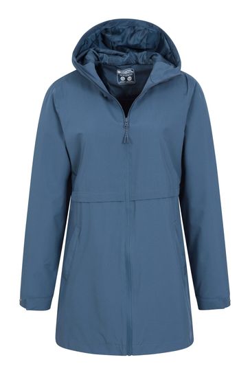 Mountain Warehouse Blue Womens Hilltop II Waterproof Coat