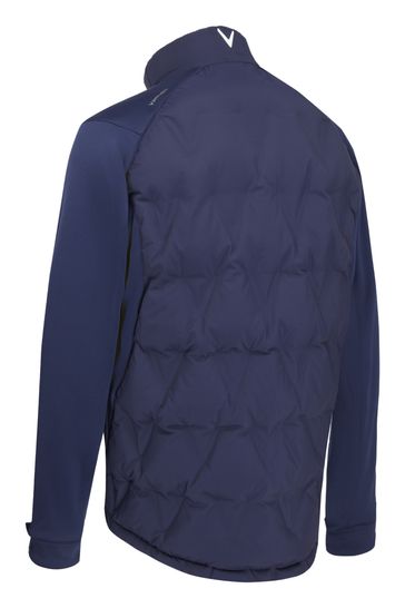 Mens navy cheap quilted jacket