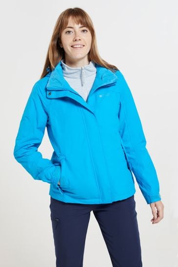 Buy Mountain Warehouse Blue Womens Storm Waterproof 3 In 1 Jacket from Next Ireland