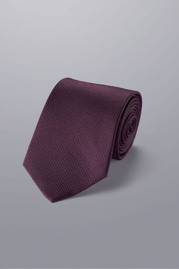 Charles Tyrwhitt Purple Silk Stain Resistant Tie