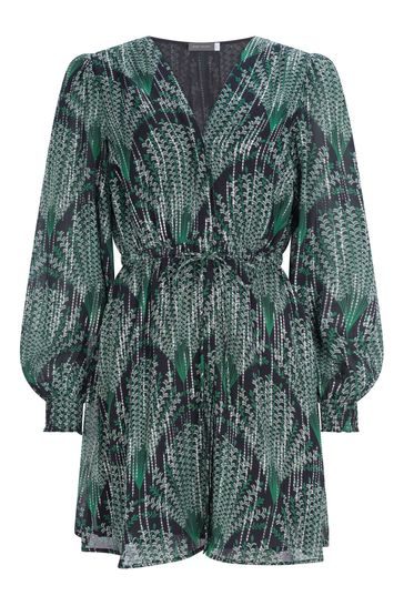 Buy Mint Velvet Green Jacquard Mini Dress from Next Ireland