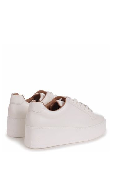 White heeled clearance trainers
