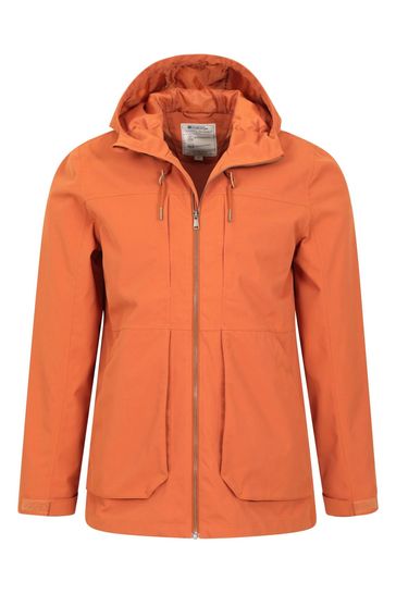 Mens waterproof hot sale jacket orange