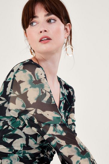 Monsoon green new arrivals floral dress
