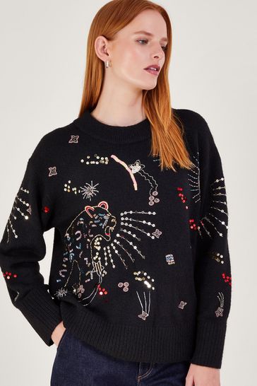 Monsoon black jumper outlet