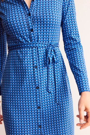 Buy Boden Blue Jessie Jersey Shirt Dress from Next Netherlands