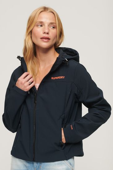 Superdry Blue Code Trekker Hooded Softshell Jacket