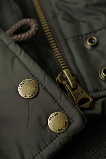 Buy Superdry Green Hooded Military MA1 Bomber Jacket from Next Hungary