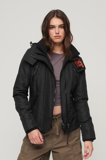 Black sales windcheater jacket
