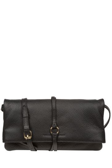 Pure Luxuries London Selene Nappa Leather Cross-Body Clutch Bag