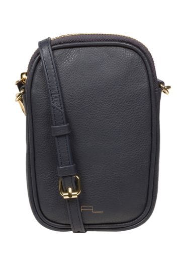 Pure Luxuries London Alaina Nappa Leather Cross-Body Phone Bag