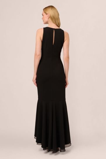 Adrianna papell black gown best sale