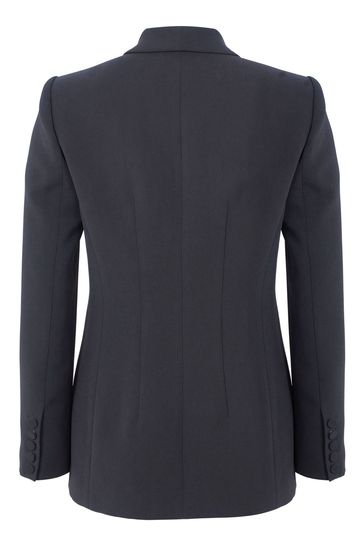Velvet cheap collar blazer