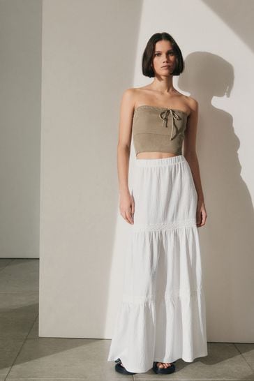 White maxi skirt 100 cheap