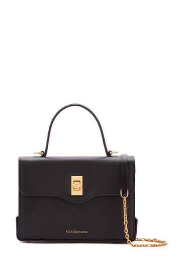 Lulu guinness black best sale clutch