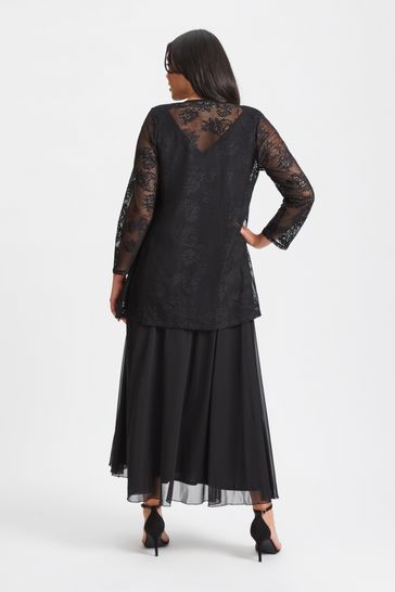 Lace online waterfall cardigan