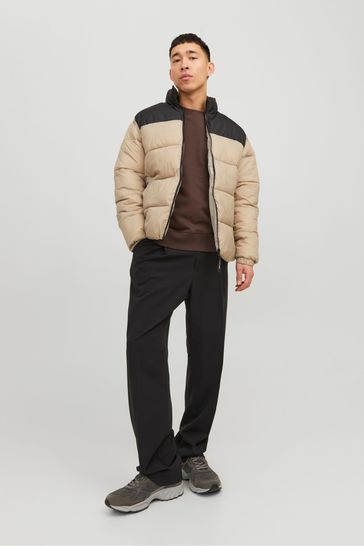 Cream collarless jacket online