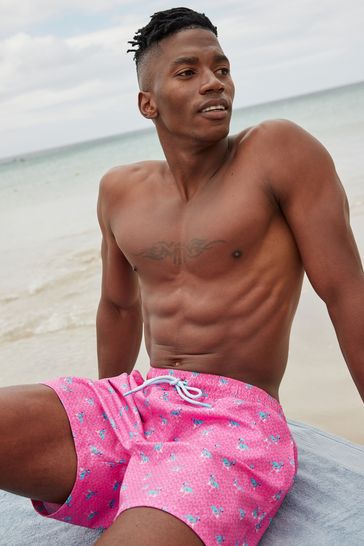 Buy Pink Flamingo Navy Swim Shorts 2 Pack from Next Egypt