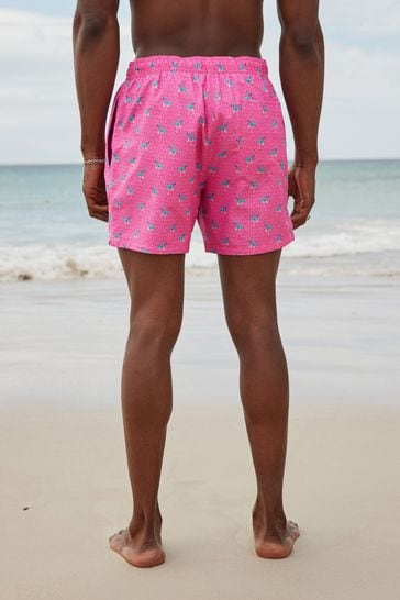 Buy Pink Flamingo Navy Swim Shorts 2 Pack from Next Ireland