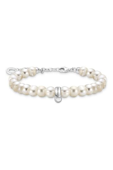 Thomas sabo pearl charm bracelet new arrivals