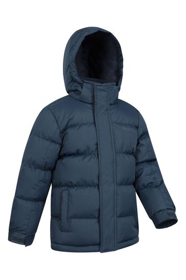 Buy Mountain Warehouse Blue Kids Snow II Water Resistant Padded