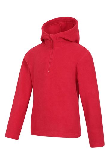 Mountain Warehouse Red Camber II Kids Fleece Hoodie