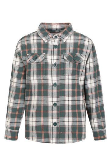 Mountain Warehouse Green Kids Flannel Check Shirt