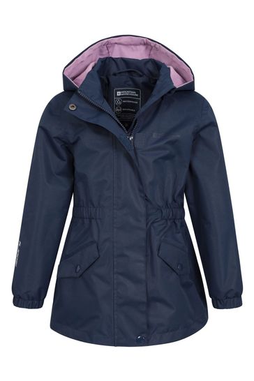 Barbour waterproof jacket kids navy discount