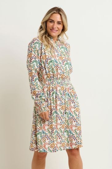 Brakeburn Natural Cream Floral Paisley Dress