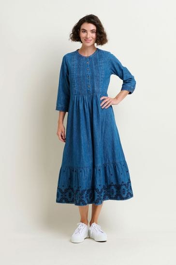 Next denim shop maxi dress