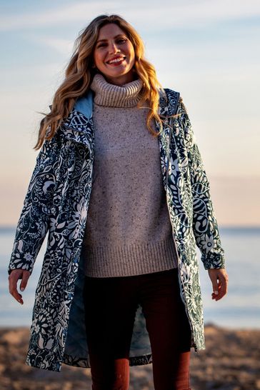 Brakeburn Blue Bloom Two Waterproof Jacket