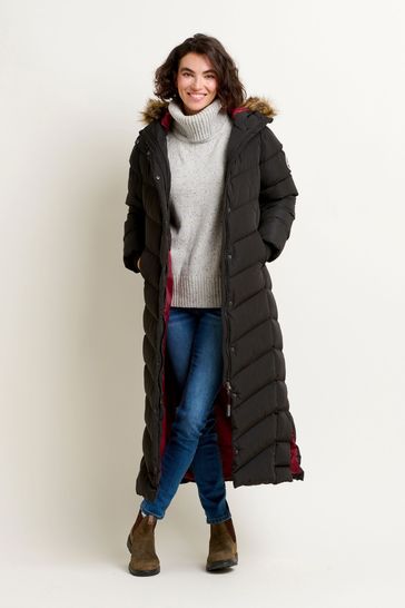Black slim puffer jacket sale