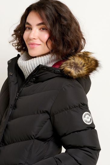 Black slim sales puffer jacket