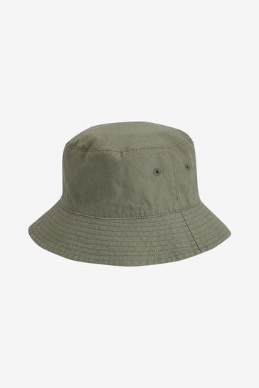 Sage Green Canvas Bucket Hat (3mths-16yrs)