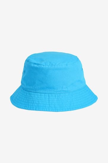 Turquoise Blue Canvas Bucket Hat (3mths-16yrs)