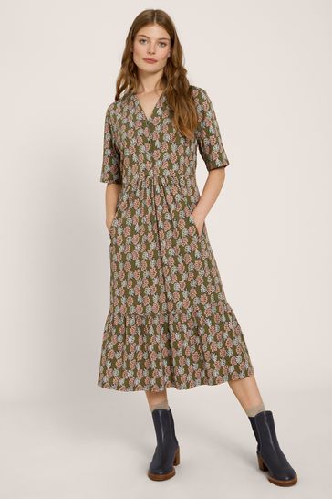 White stuff on sale green dress