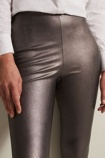 Leather best sale looking jeggings