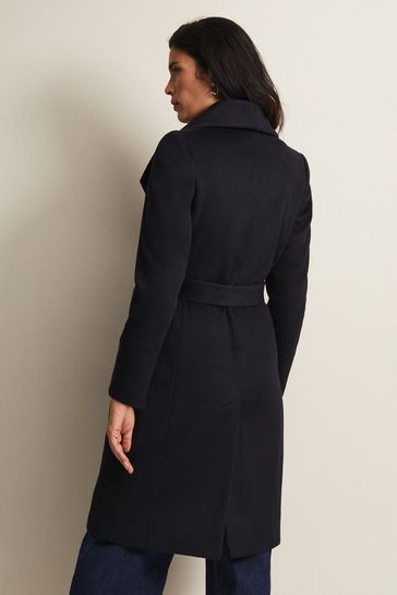 Buy Phase Eight Blue Nicci Wool Smart Coat from Next Australia