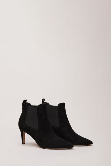 Buy Phase Eight Black Suede Ankle Boots from Next Bahrain